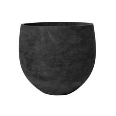 Blumentopf Mini Orb XL H35 x T39 cm Schwarz gewaschen

