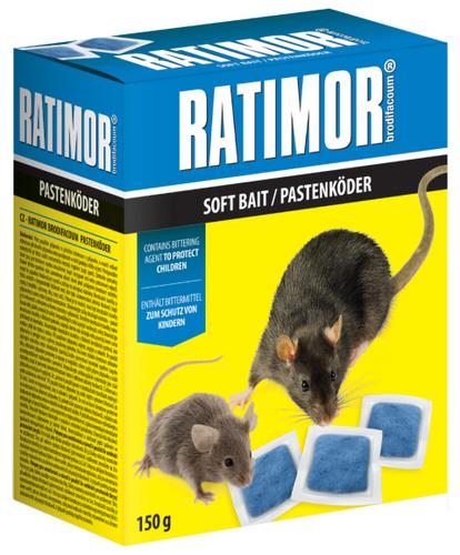 Ratimor brodifacoum mäkká nástraha 150 g