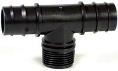 Irritec T-Stück mit Steckanschluss 20mm x 1/2"M x 16mm, PN4