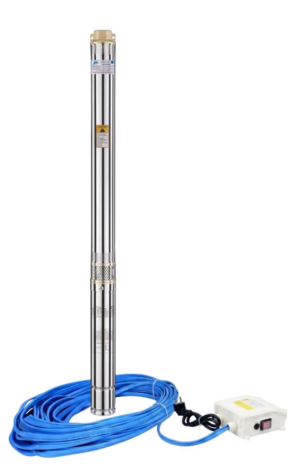 Tauchpumpe JIADI 75QJD317-0,55 - 20m Kabel + Einphasenschutz 5/4"