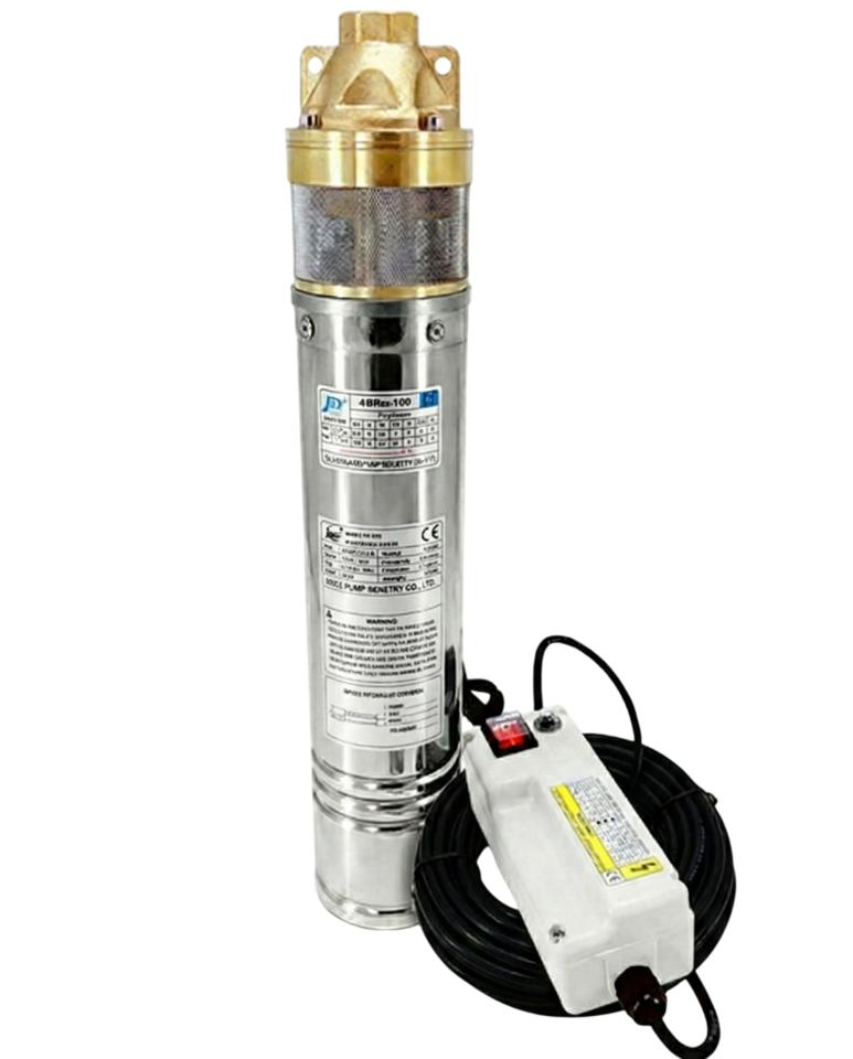 Tauchpumpe JIADI 4" 4SKM 100-0,75/kW/230V 20 m Kabel + Schutz 1"